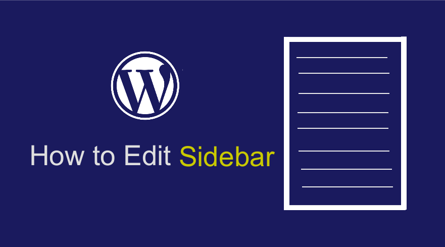 วิธีแก้ไขแถบด้านข้าง wordpress