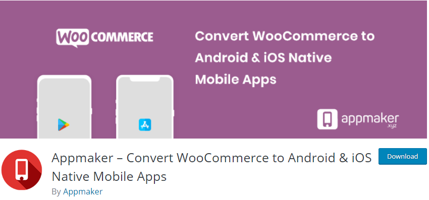 WooCommerce Android 및 iOS 앱 빌더