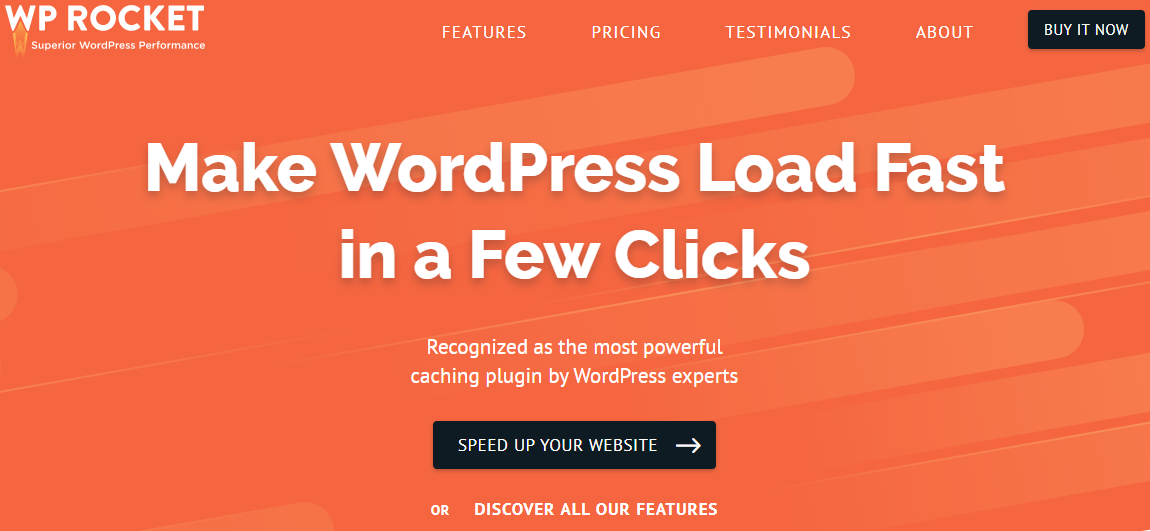 WP Rocket 최고의 WordPress 캐시 플러그인