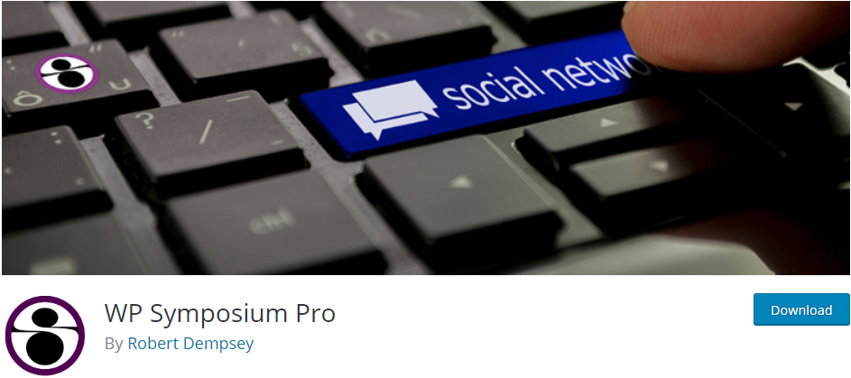WP Symposium Pro 소셜 네트워크 플러그인