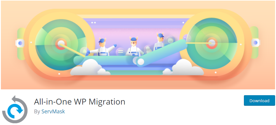 올인원 WP 마이그레이션