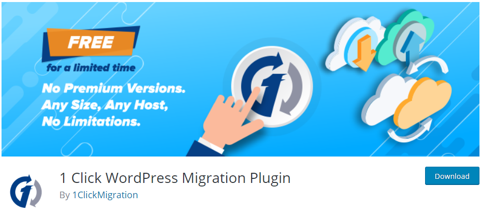 1 WordPress 마이그레이션 플러그인 클릭
