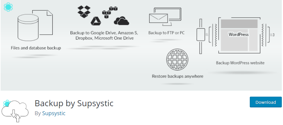 Supsystic의 백업