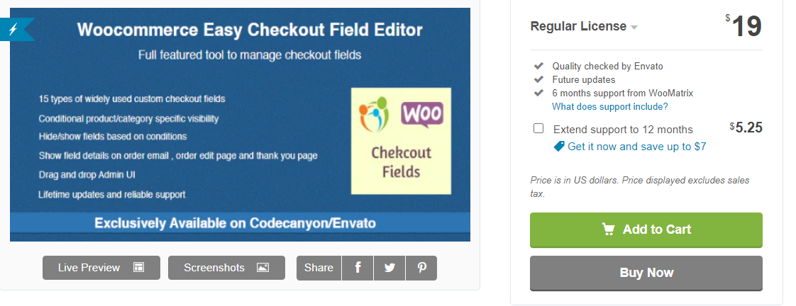 WooCommerce Easy Checkout 필드 편집기
