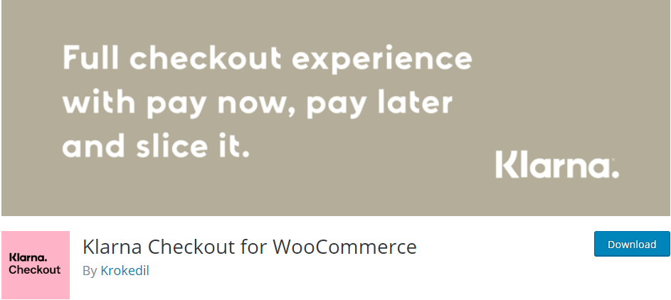 WooCommerce용 Klarna Checkout