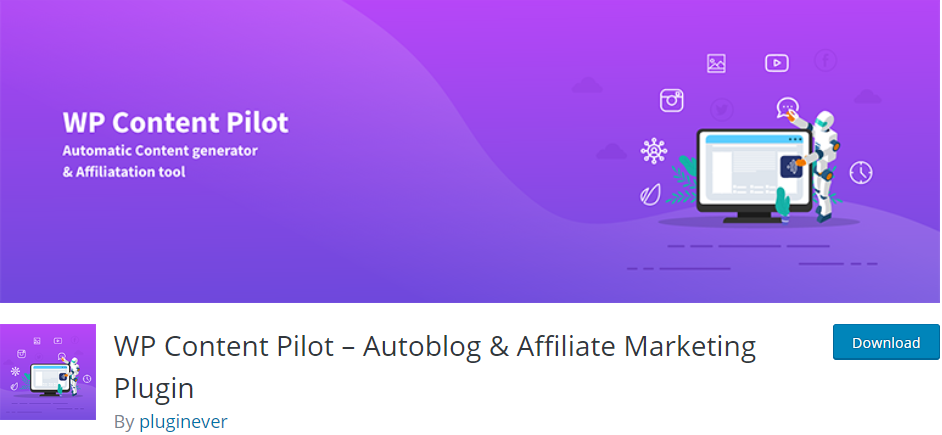 WP Content Pilot — Autoblog i wtyczka marketingu afiliacyjnego