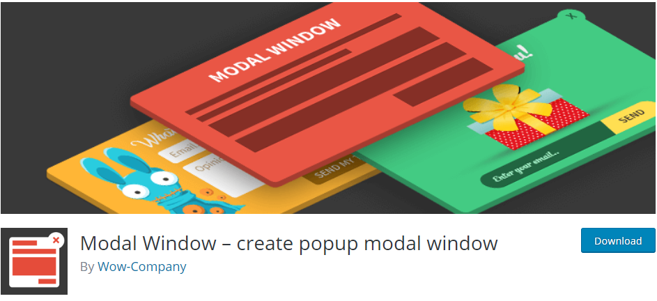 Modalne okno WordPress Wtyczka