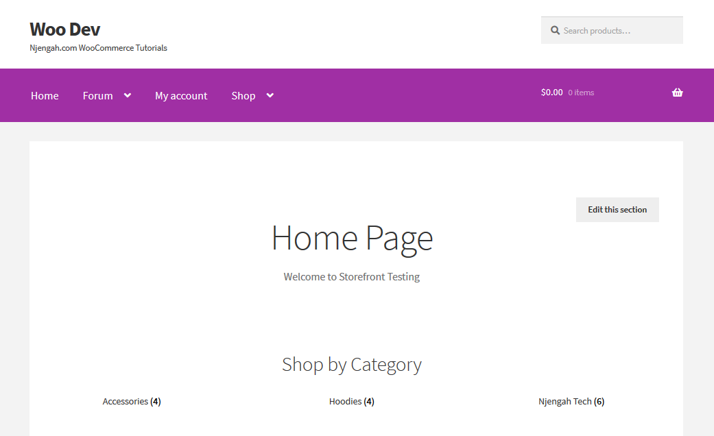 Rimuovi le immagini delle categorie di prodotti dalla home page