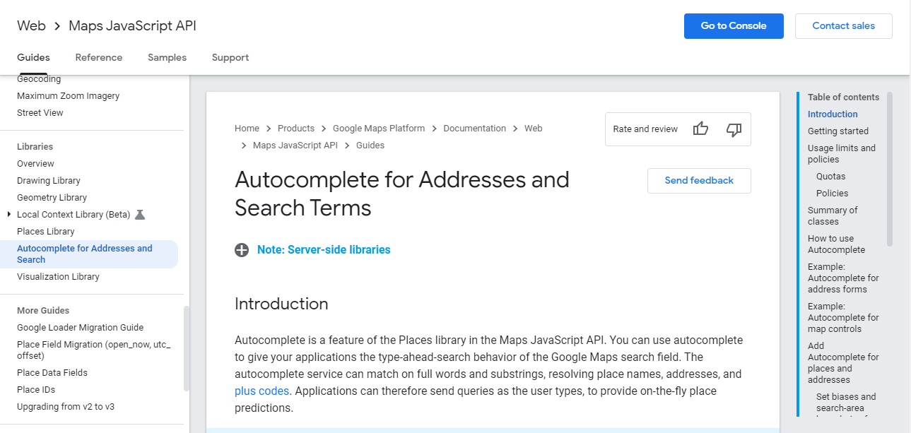Interfejs API Map Google
