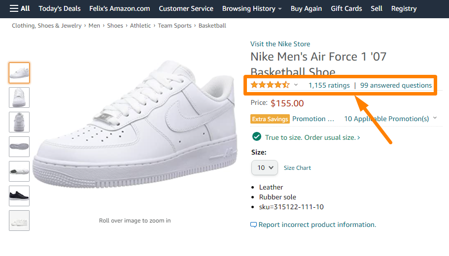 Oceny Amazon