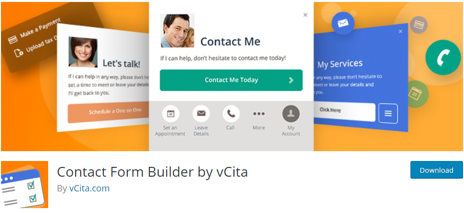 Générateur de formulaire de contact par vCita
