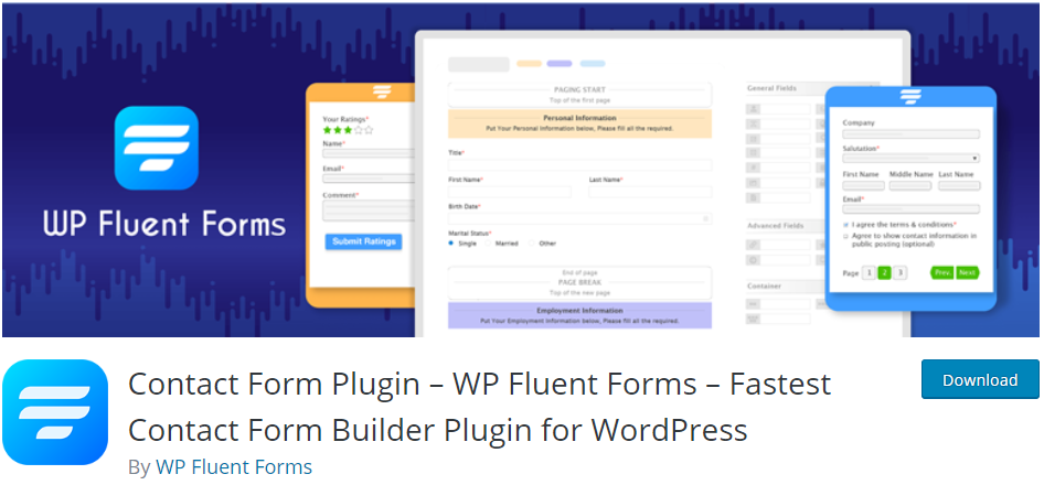 Formulaires WP Fluent