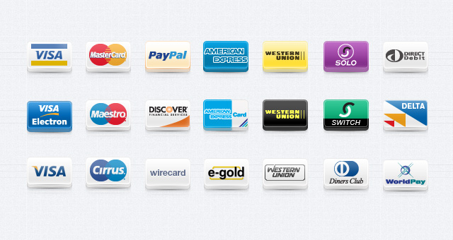 icônes de méthodes de paiement WordPress