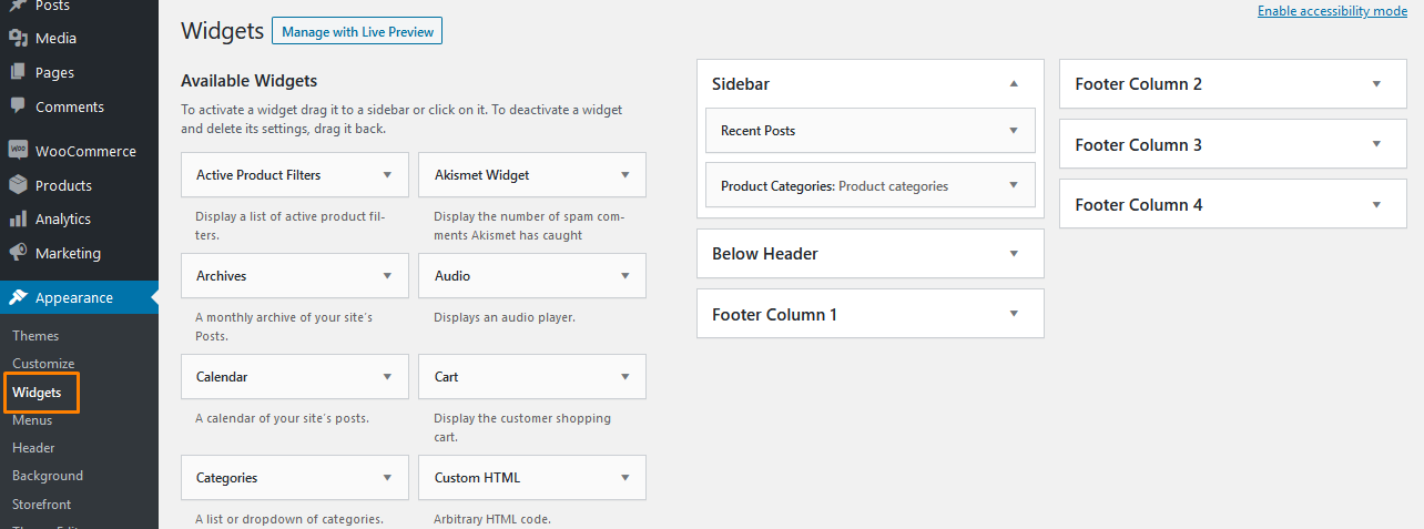 widget ekleme