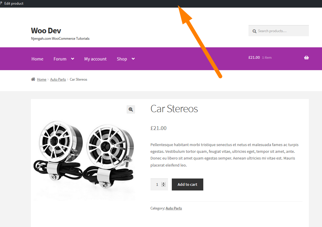 WooCommerce Müşteriler veya Aboneler için Yönetici Çubuğunu Gizle