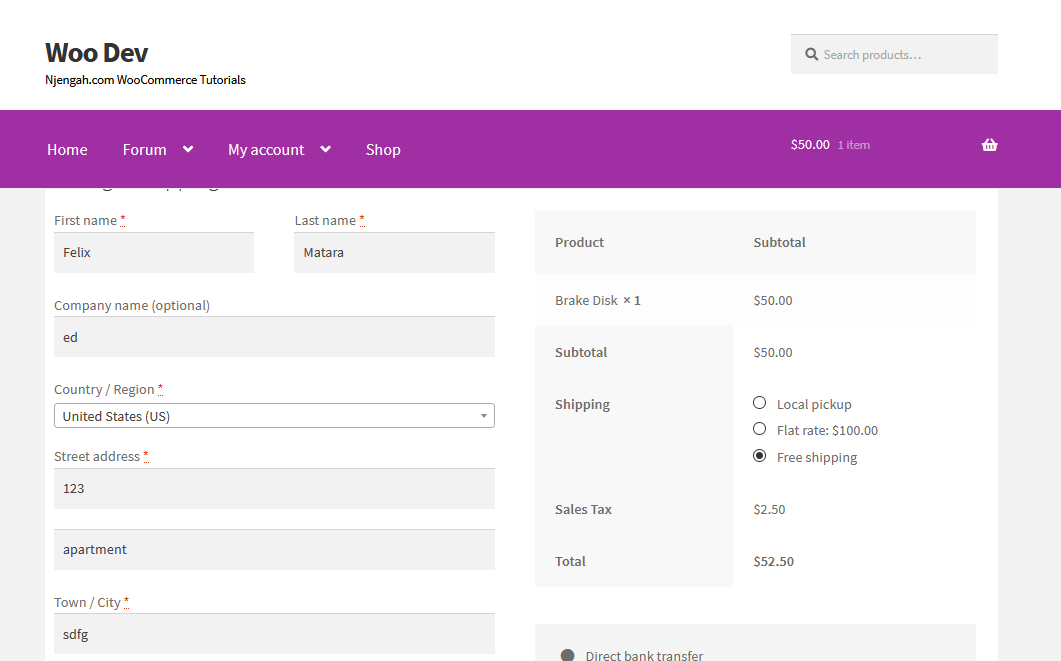 WooCommerce Vergi Etiketlerini Gizle
