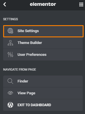 site ayarları