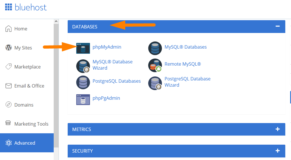 Verbinden Sie sich über CPanel mit der WordPress-Datenbank