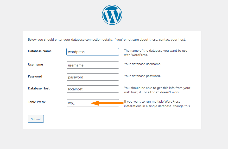 WordPress-Datenbankpräfix