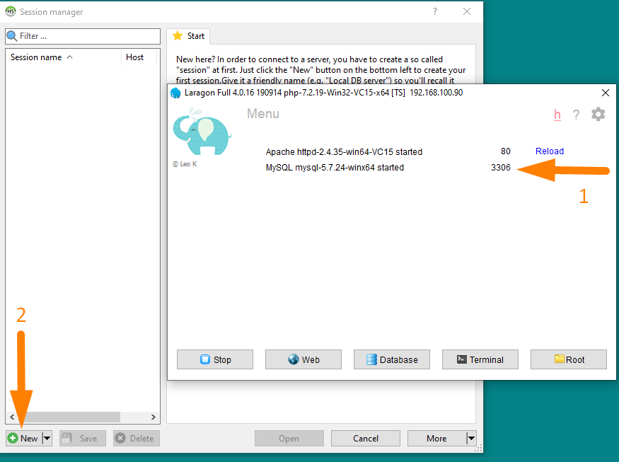 WordPress Database Connect mit HeidiSQL -1