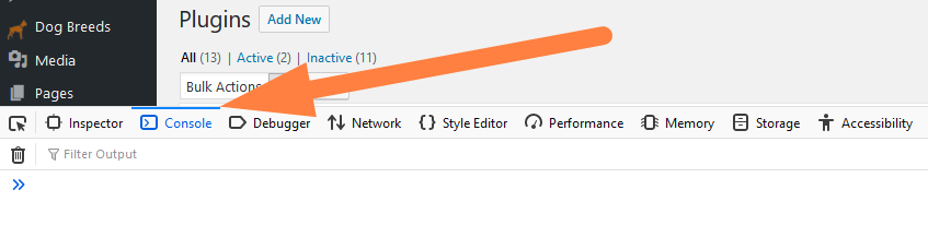 WordPress管理者CSSがロードされていません