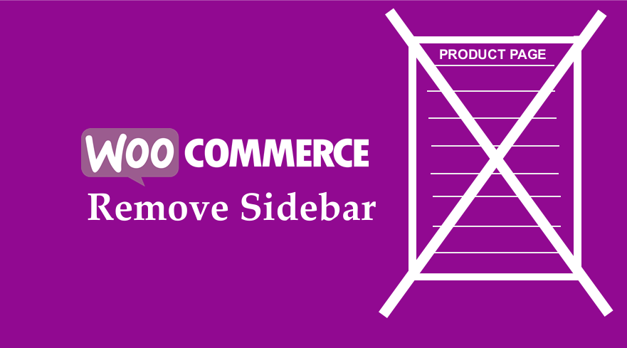 WooCommerce Eliminați pagina de produs din bara laterală