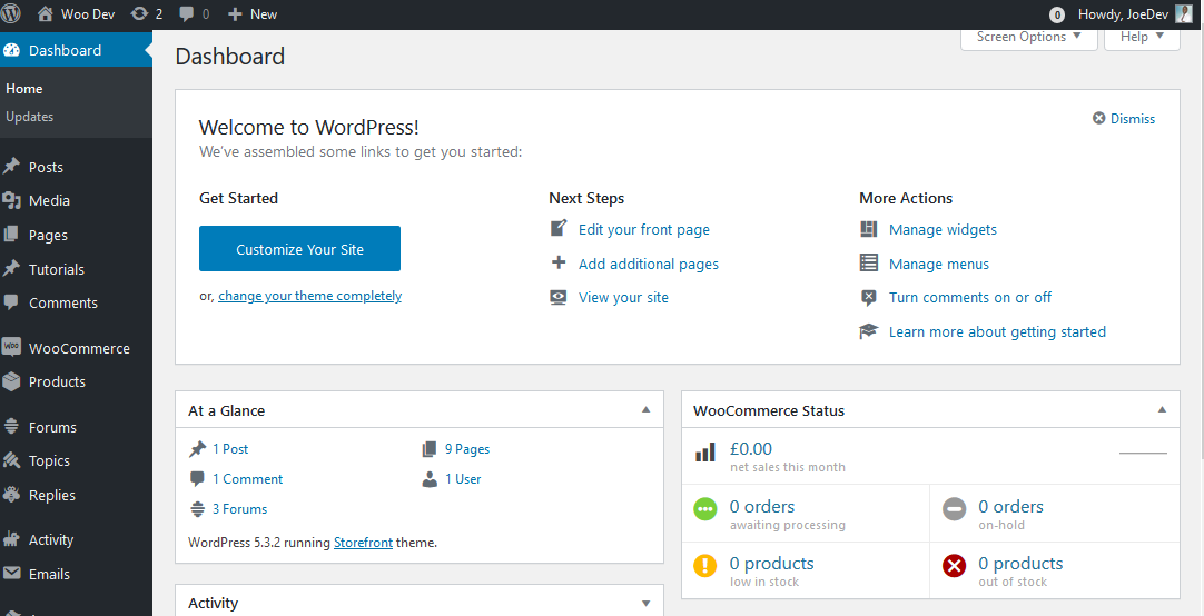 Masuk ke Dasbor WordPress Anda