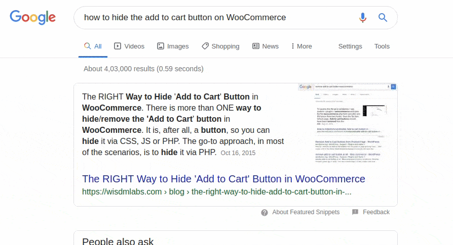WooCommerce รองรับผลการค้นหาของ Google