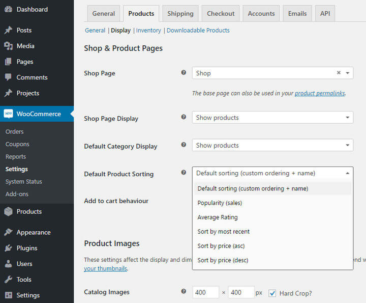 Filtro de produto WooCommerce