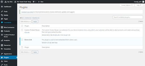 Installa il plug-in dei prodotti in bundle woocommerce