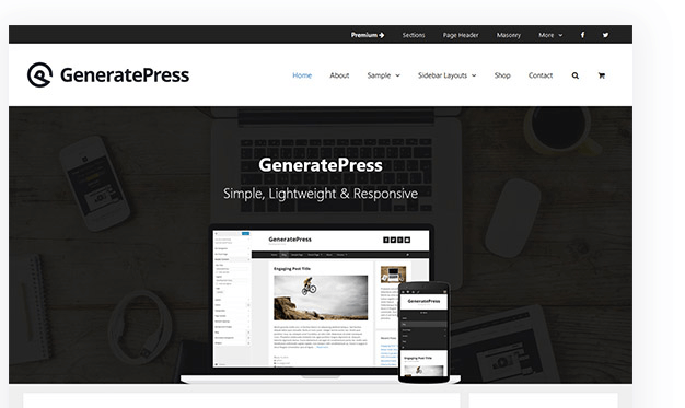 Tema Mana yang Paling Cocok Dengan Elementor (10+ Tema Elementor Populer) 3 GeneratePress is one of the best themes for Elementor