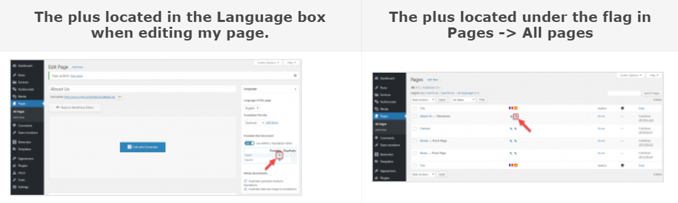 Cara Membangun Situs Web Multibahasa Dengan Elementor Dan WPML 5 appearance-of-plus-button-multilingual-website