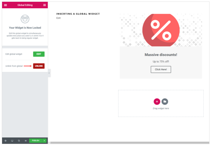 Cara Membangun Situs Web Multibahasa Dengan Elementor Dan WPML 16 unlink-global-widget