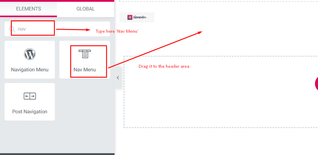 Cómo crear un encabezado adhesivo impresionante usando Elementor (Tutorial de Elementor) 14 How to add custom menu