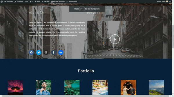 Elementor ve Happy Addons 5 ile Fotoğraf Web Sitesi Nasıl Oluşturulur Create-a-Photography-Website