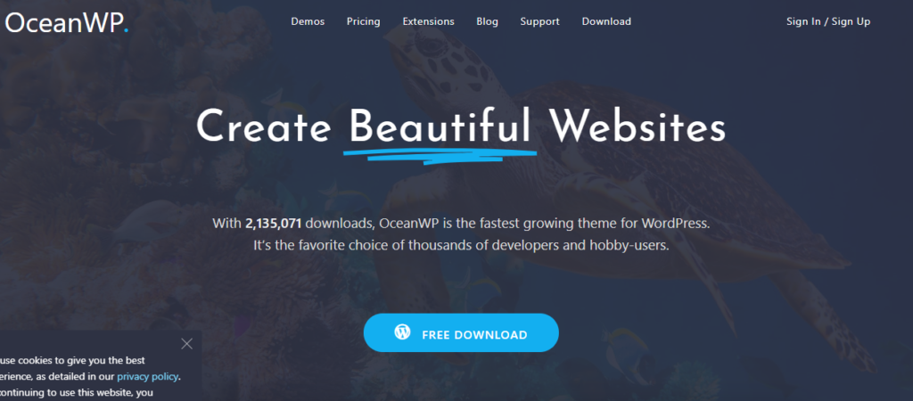 Web Sitenizi Güçlendirecek En İyi 7 Hafif WordPress Teması 3 The Fittest WordPress Theme: OceanWP