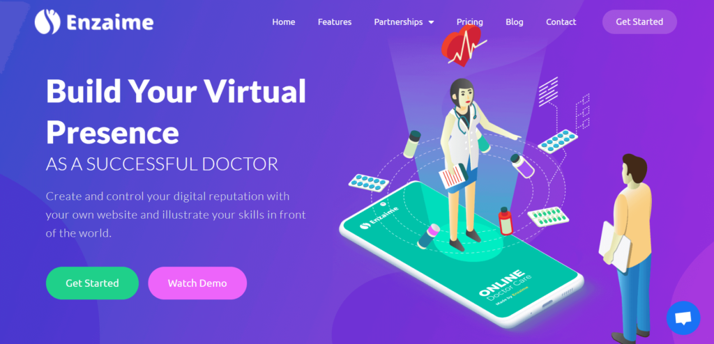 weDevs Introducing Enzaime:Must-have all in One Tool for Doctors 1 Enzaime landing page