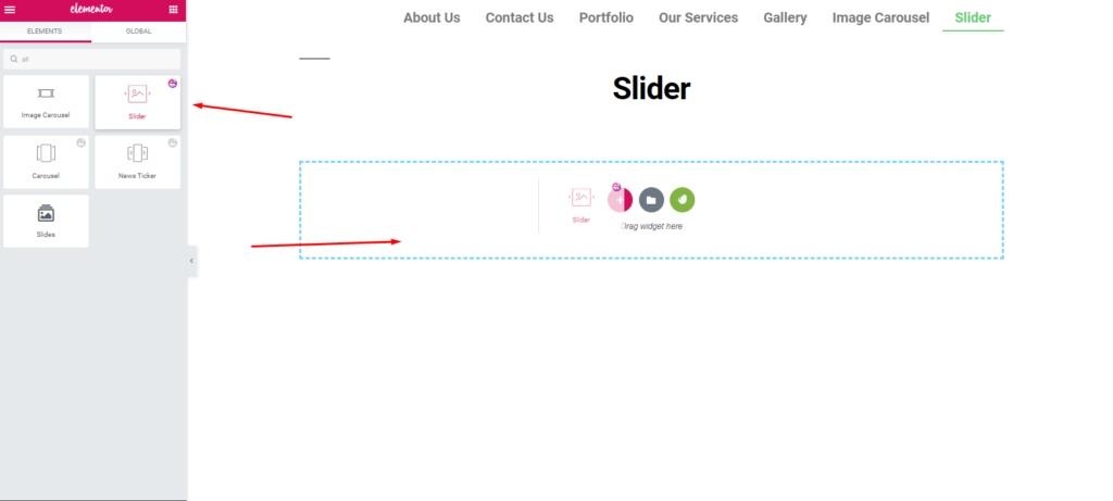 Améliorez votre site Elementor en utilisant les widgets gratuits de Happy Addons 14 Adding Slider widget