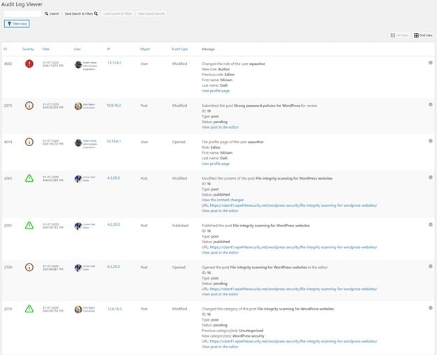 セキュリティ監査ログプラグイン2を使用してアクティビティログを保持する方法 security audit log