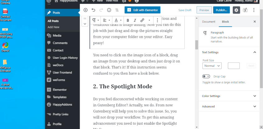 13+ Kiat WordPress Gutenberg Cepat Untuk Mempercepat Alur Kerja Anda 11 Gutenberg Editor Drag and Drop feature