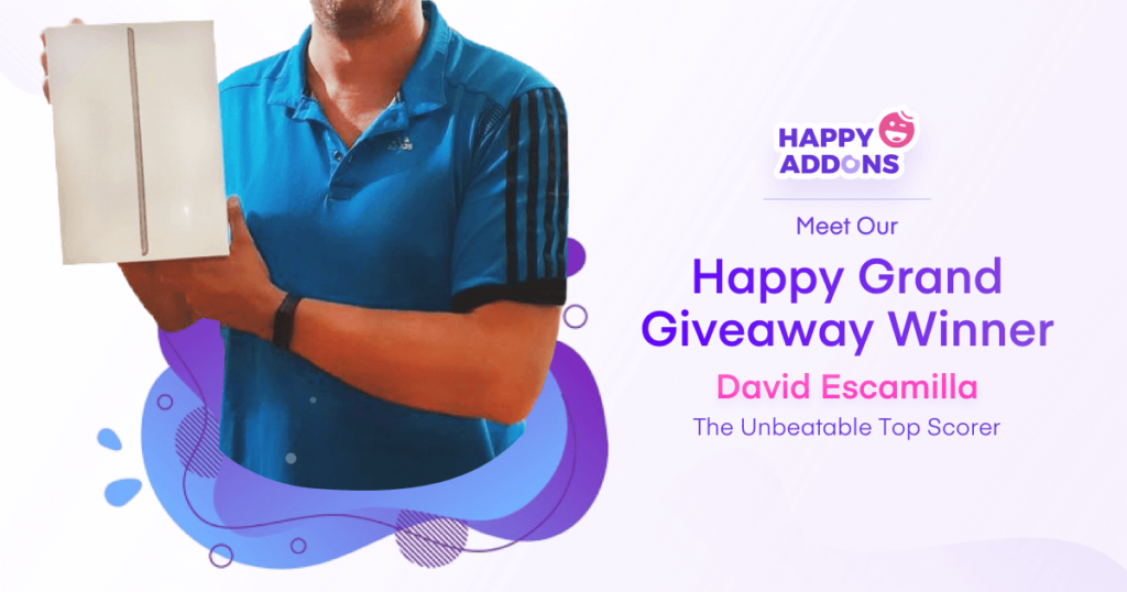 HappyAddons Grand Giveaway- 获胜者宣言 2 Happy Grand Giveaway-winner