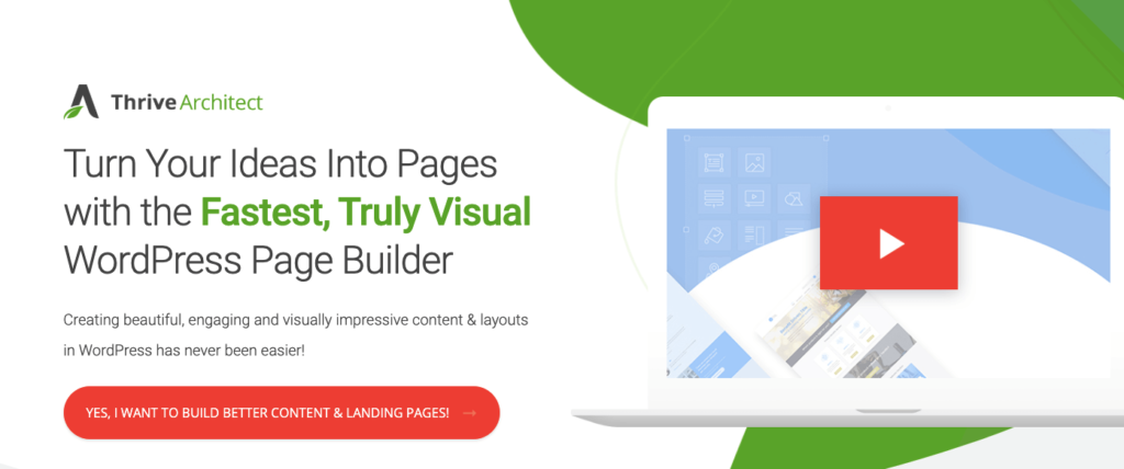 En İyi 10 WordPress Web Sitesi Oluşturucu (Ücretsiz ve Ücretli) 9 thrive-WordPress Page Builder