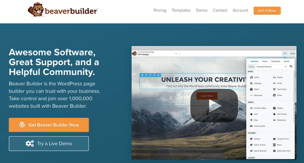En İyi 10 WordPress Web Sitesi Oluşturucu (Ücretsiz ve Ücretli) 3 Beaver-WordPress-Website-Builder