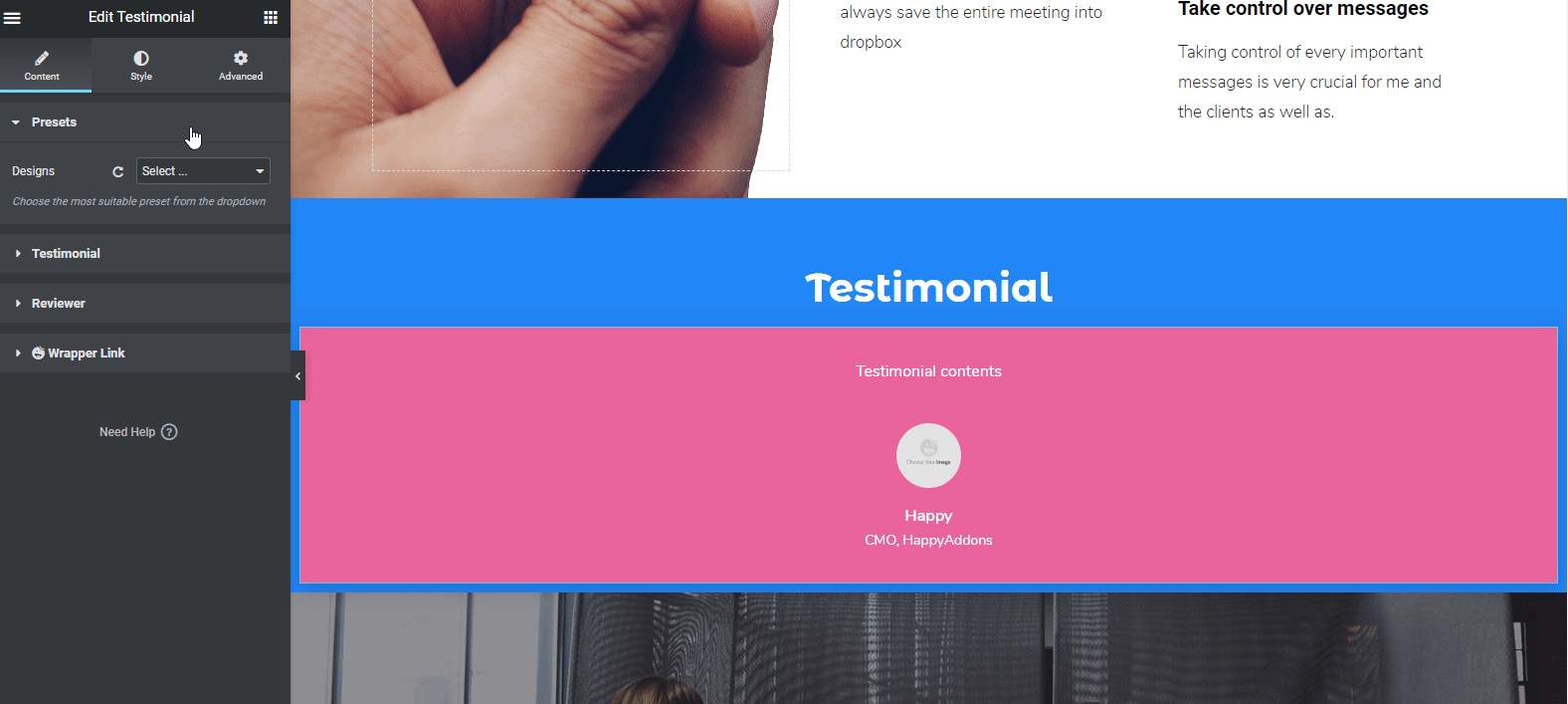 Elementorを使用して個人用Webサイトを構築し、簡単にプロフェッショナルな外観にする方法10 How to use Preset