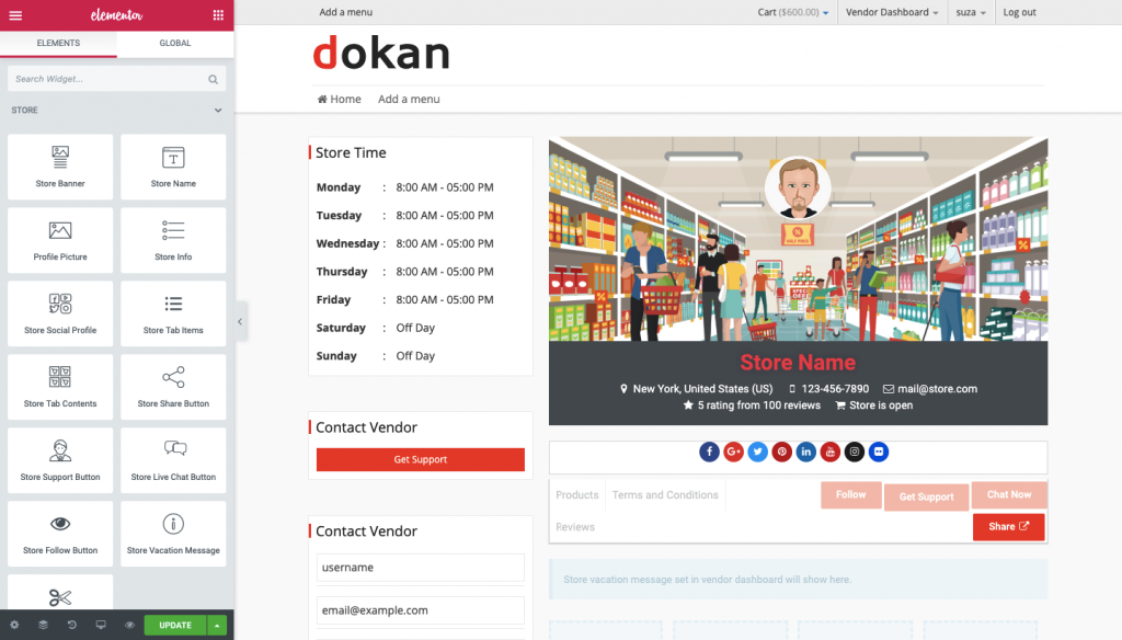 Dokan&Elementor16を使用してeコマースマーケットプレイスを構築する方法 build an eCommerce marketplace with Dokan and Elementor