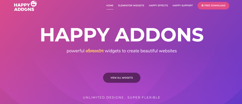 Elementor:最初からの究極の物語9 HappyAddons the powerful addons for Elementor WordPress Plugin