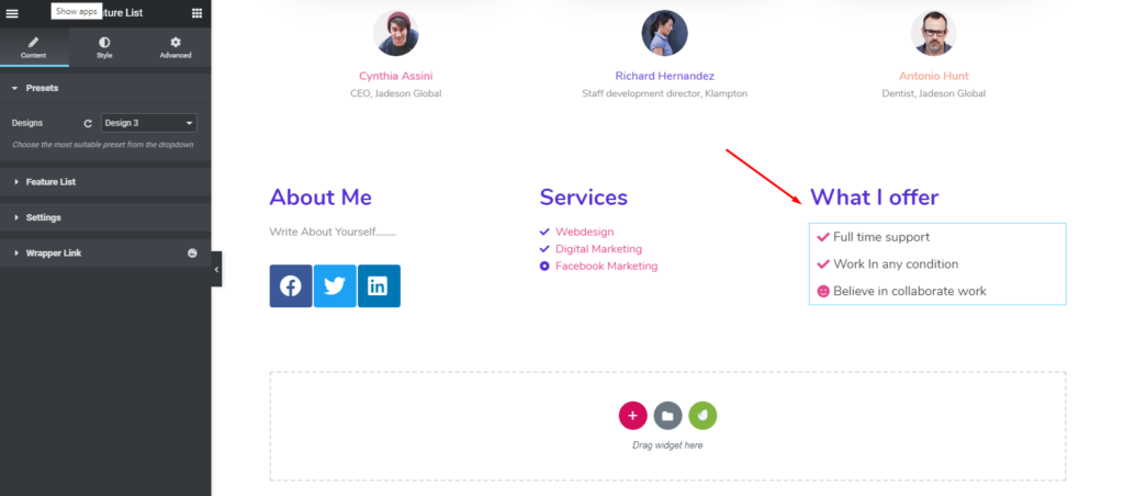 Cómo crear un sitio web de cartera en WordPress con Elementor 25 How to add features