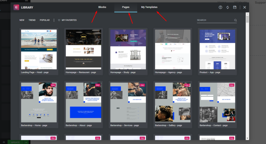 Cómo crear un sitio web de cartera en WordPress con Elementor 4 How to choose Templates