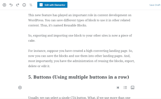 WordPress Gutenbergエディター:初心者向けの究極のユーザーガイド8 Using multiple buttons in a row