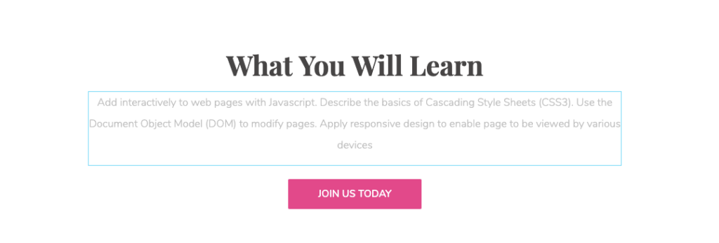 Cum să creați un site web de curs online în WordPress utilizând Elementor (Tutorial și Ghid de planificare prealabilă) 9 Add readymade block to your design
